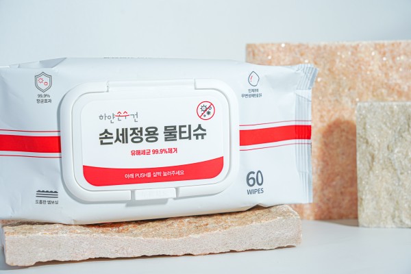 하얀손수건 프리미엄 물티슈/ 손세정용/ 60g/ 60매